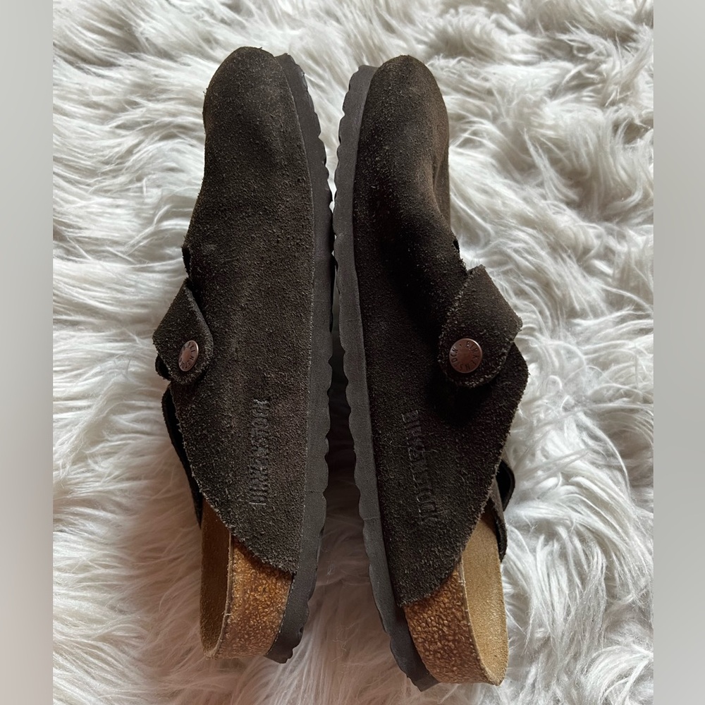 Birkenstock Boston brown suede